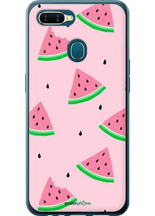 Чехол на oppo a12 розовый арбуз "4314u-2557-2448"