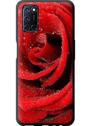 Чехол на oppo a52 красная роза "529b-1930-2448"