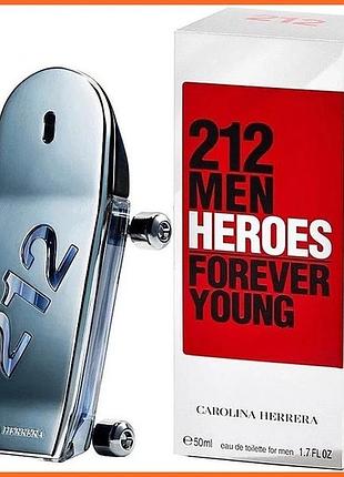Каролина эррера 212 мен герои форевер янг - carolina herrera 212 men heroes forever young туалетная вода 90ml