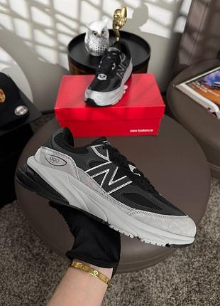Мужские кроссовки new balance 990v6 black grey