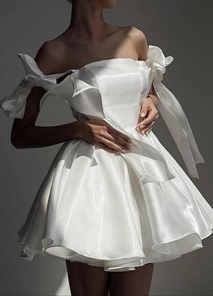 Elegant satin mini dress