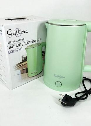 Чайники на подставке suntera ekb-327g 1.8 л 1500 вт, бытовой чайник для кухни, электрочайник на кухню ie-62