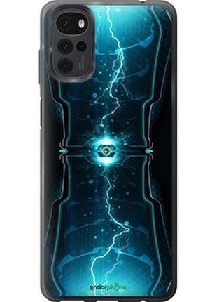 Чехол на motorola g22 молнии в цилиндре "120u-2681-2448"