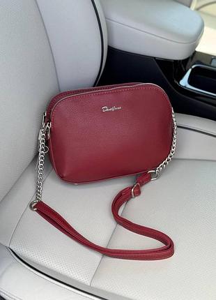 Клатч кросс-боди david jones 6100-2 красный