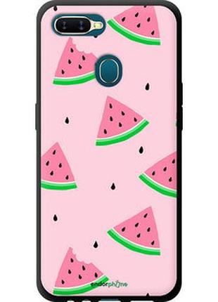 Чехол на oppo a12 розовый арбуз "4314b-2557-2448"