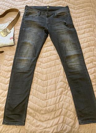 Джинсы стретч мужские lee (w32/l32)