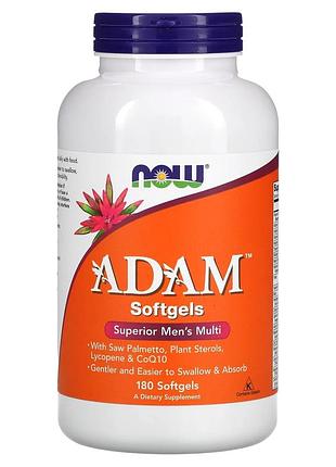 Вітаміни для чоловіків now foods adam 180 капсул (543019)