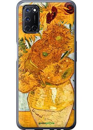 Чехол на oppo a52 винсент ван гог. подсолнухи "162u-1930-2448"