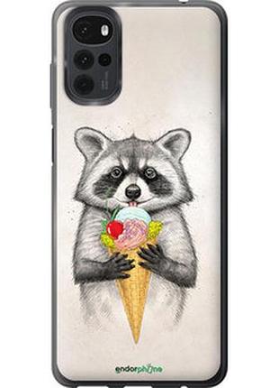 Чехол на motorola g22 енотик с мороженым "4602u-2681-2448"