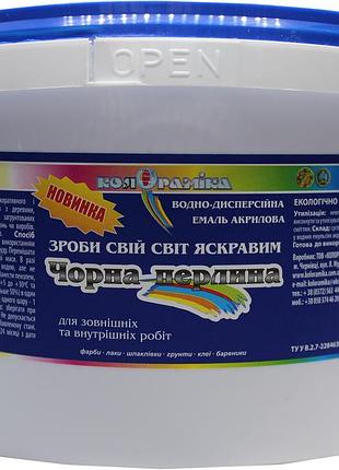 Емаль перламутровая черная жемчужина колорамика 3 кг