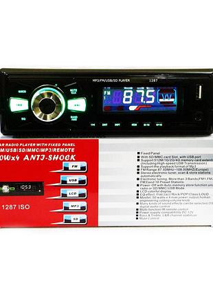 1 din автомагнитола 1287 usb 1 дин магнитола с юсб входом и отличным звуком в машину