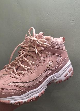 Ботинки пудровые skechers d'lites 36р.