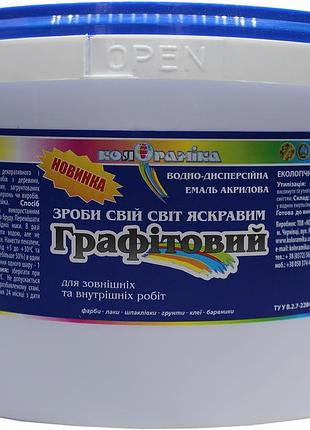 Емаль перламутровая графитовый колорамика 3 кг