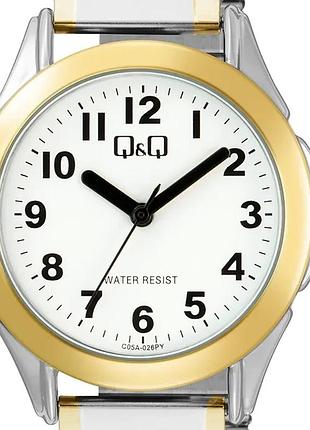 Женские часы q&q c05a-026py women collection браслет-резинка