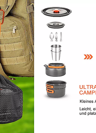 Набір туристичного посуду camping cooking
