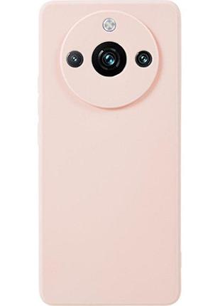 Чехол fiji style для realme 11 pro / 11 pro plus силикон бампер с защитой блока камер светло-розовый