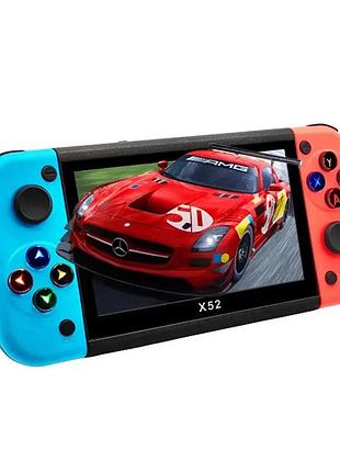 5,1" детская игровая консоль psp x52. портативная ретро приставка с большим набором игр