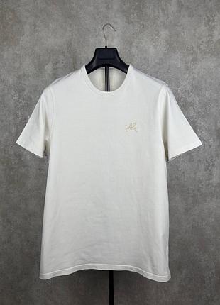 Мужская белая футболка folk clothing размер 4 (large) с вышивкой