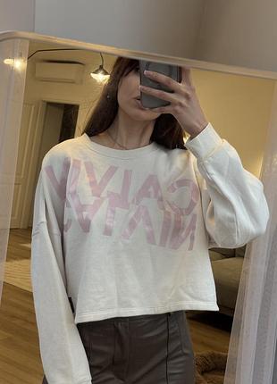 Світшот кельвін кляйн оригінал calvin klein білий