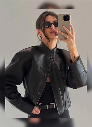 Жіноча шкіра куртка косуха the row s-xl