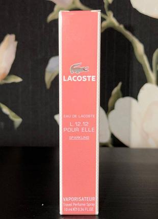 Парфум lacoste l.12.12 pour elle sparkling 10 мл