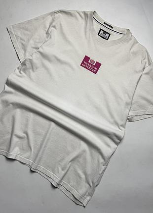 Футболка weekend offender / l розмір / біла з рожевим лого