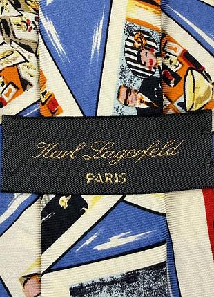 Чоловіча краватка karl lagerfeld photo print багатоколірна шовк