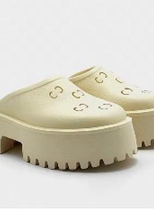 Мюлі шльопанці клоги gucci (розмір 38)