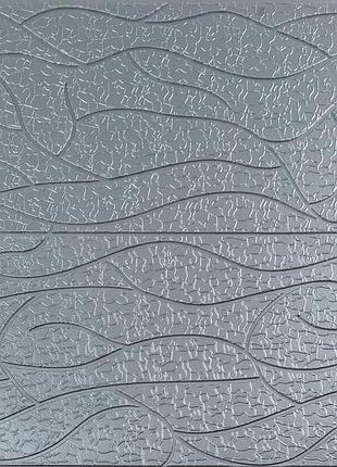 Панель 3d 700х700х6мм серебро sw-00001951