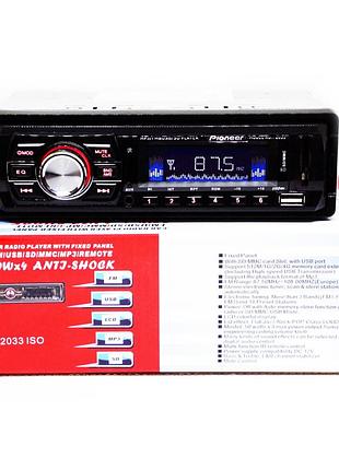 1 din автомагнитола 2033 mp3 стандартная автомобильная магнитола с юсб и пультом 1 дин