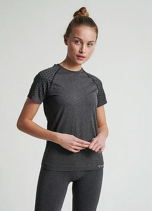 Футболка женская спортивная бесшовная hummel, xs, s, l, xl