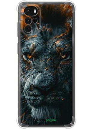 Чехол на motorola g22 пламенный лев "6153sp-2681-2448"