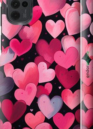 Чехол на motorola g22 сердечки 4 "5662m-2681-2448"