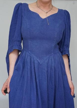Сукня льон австрія вінтаж laura ashley стиль