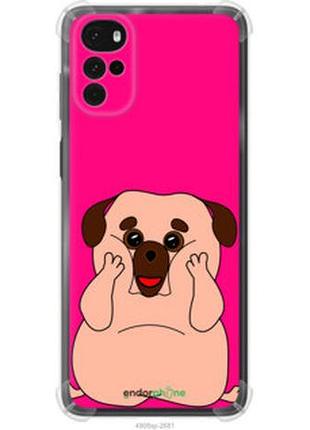 Чохол на motorola g22 веселий мопс "4908sp-2681-2448"