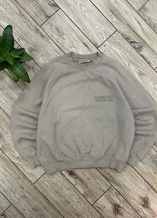 Світшот essentials fear of god сірий m-l ідеальний стан