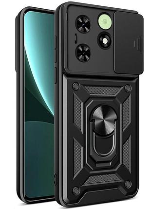 Чохол fiji camera defence для infinix smart 8 (x6525) бампер із захистом камери та підставкою black
