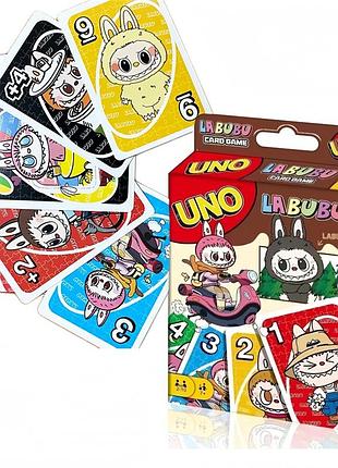 Настольная игра uno labubu (уно лабубу) 2