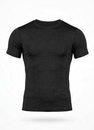 Компрессионная потоотводная футболка black