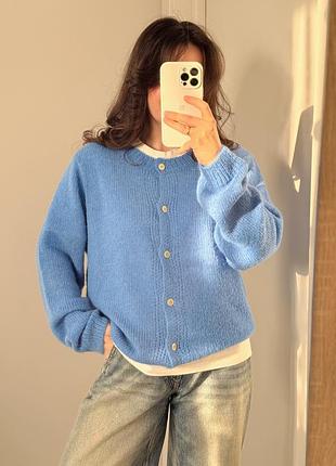 Синій блакитний кардиган 2