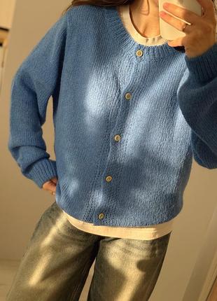 Синій блакитний кардиган 6
