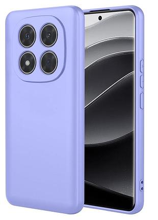 Чехол fiji full soft premium для xiaomi redmi note 14 pro plus 5g противоударный с микрофиброй violet