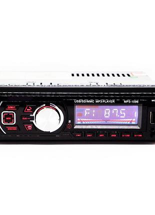 Автомагнитола 1096 со съемной панелью bluetooth usb fm aux 1 дин стандартная магнитола флешка радио