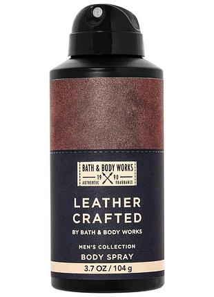 Парфюмированный спрей для тела для мужчин bath & body works leather crafted spray 104 г