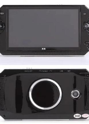 Игровая ретро приставка psp x6 mp5 4.3" game boy 5000 игр детская игровая консоль + просмотр видео