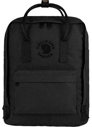 Рюкзаки kanken fjallraven 16 л черный re-kanken black оригинал сумка канкен art арт портфель ранец rainbow
