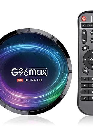 Tv-box g96 max x4 8k 4/64 ultrahd android 11