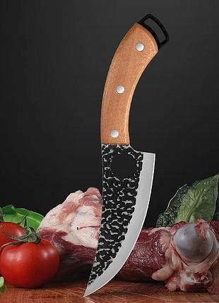 Кухонный нож для мяса 26,5 см. толщина лезвия: 2 мм. сталь 5cr17