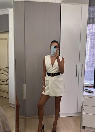 Платье zara белое 8