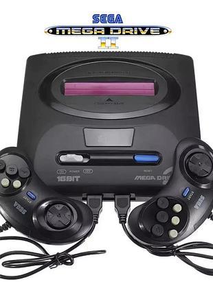 Игровая приставка mega drive 2 16 bit детская консоль для телевизора на 2 джойстика